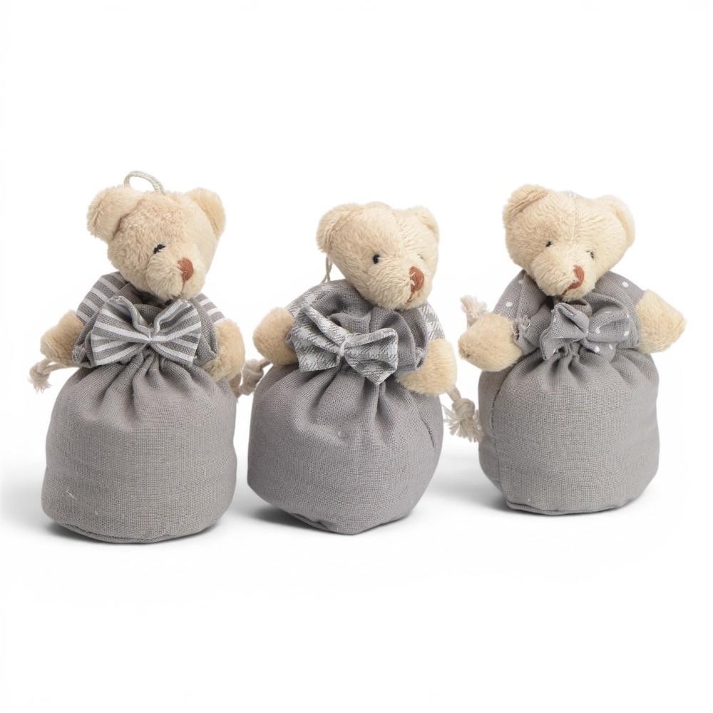 BUSTINA ORSETTO B7.5XH11.5CM GREY